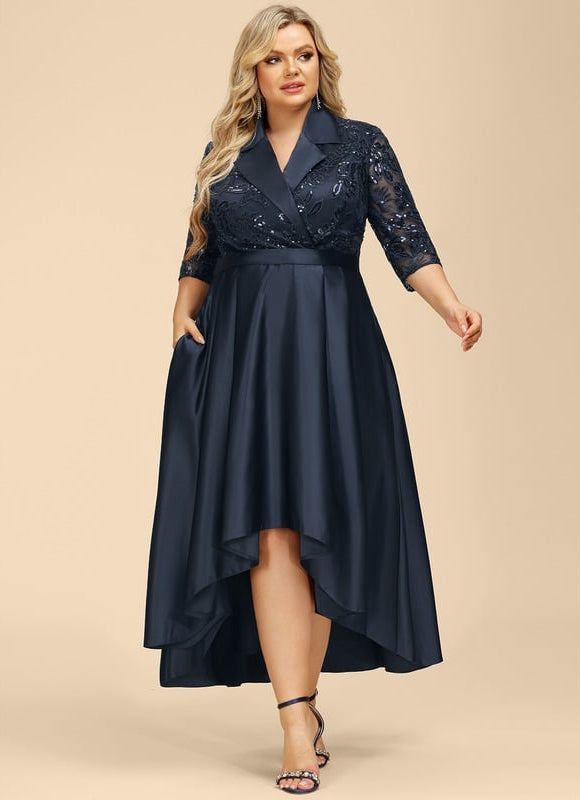 Robe Cérémonie Satinée Nuit - gallery 7