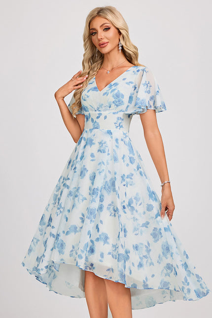Robe Cérémonie Fluide Marine Élégante - gallery 3