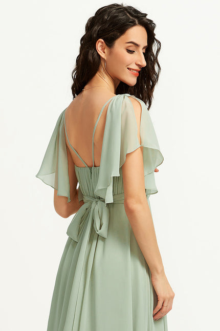 Robe Cérémonie Longue Volants Rose - gallery 4