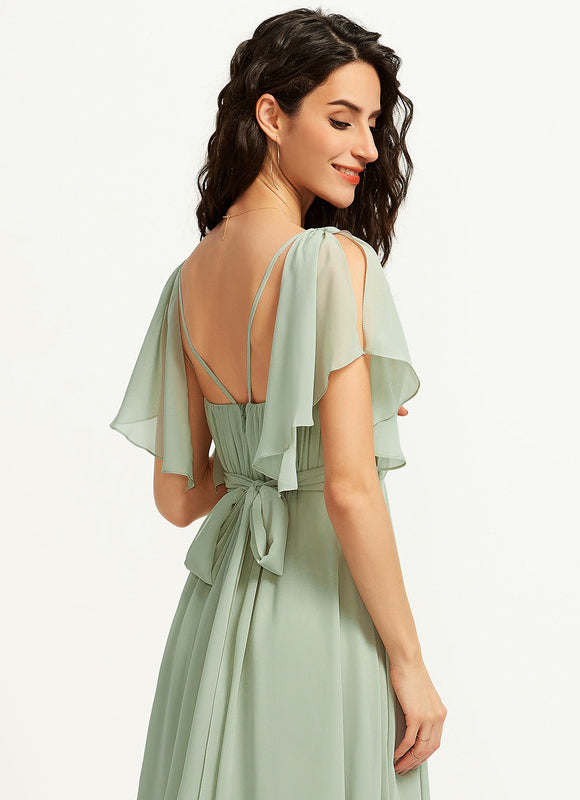 Robe Cérémonie Longue Volants Rose - gallery 4