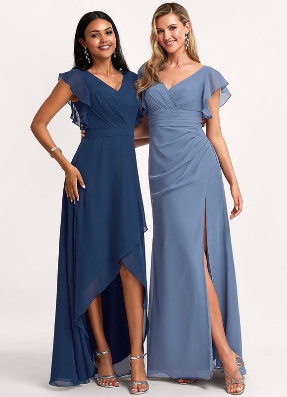 Robe Cérémonie Longue Volants Rose - gallery 6