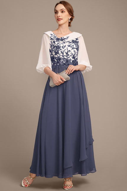 Robe Cérémonie Asymétrique Brodée - gallery 2