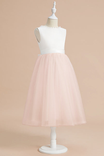 Robe Cérémonie Fille Tulle Satin - gallery 1