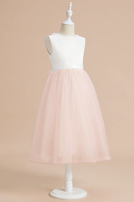 Robe Cérémonie Fille Tulle Satin - gallery 1