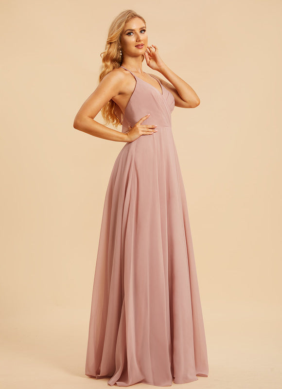 Robe Cérémonie Longue Volants Rose - gallery 5