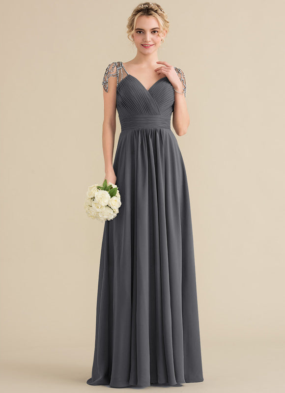 Robe Cérémonie Mousseline Charbon - gallery 1