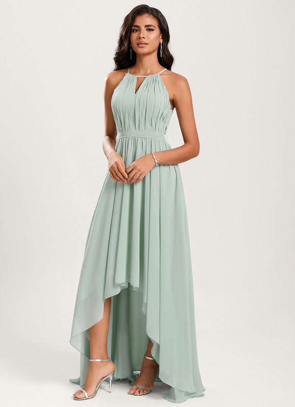 Robe Cérémonie Mousseline Asymétrique - gallery 2