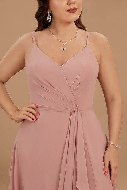 Robe Cérémonie Longue Volants Rose - gallery 9