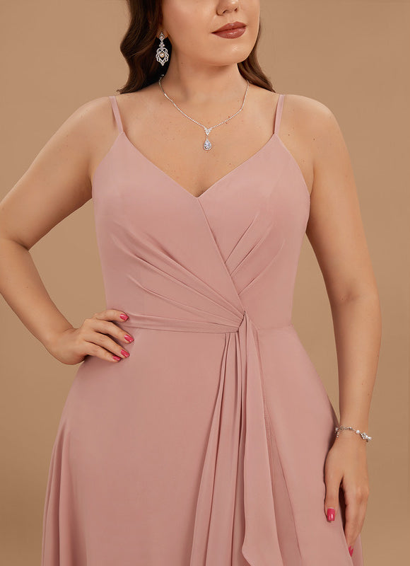 Robe Cérémonie Longue Volants Rose - gallery 9