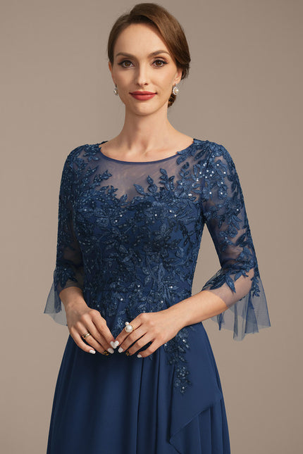 Robe Cérémonie Fluide Dentelle - gallery 1
