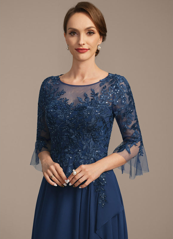 Robe Cérémonie Fluide Dentelle - gallery 1