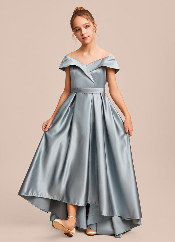 Robe Cérémonie Satinée Ailée - gallery 1