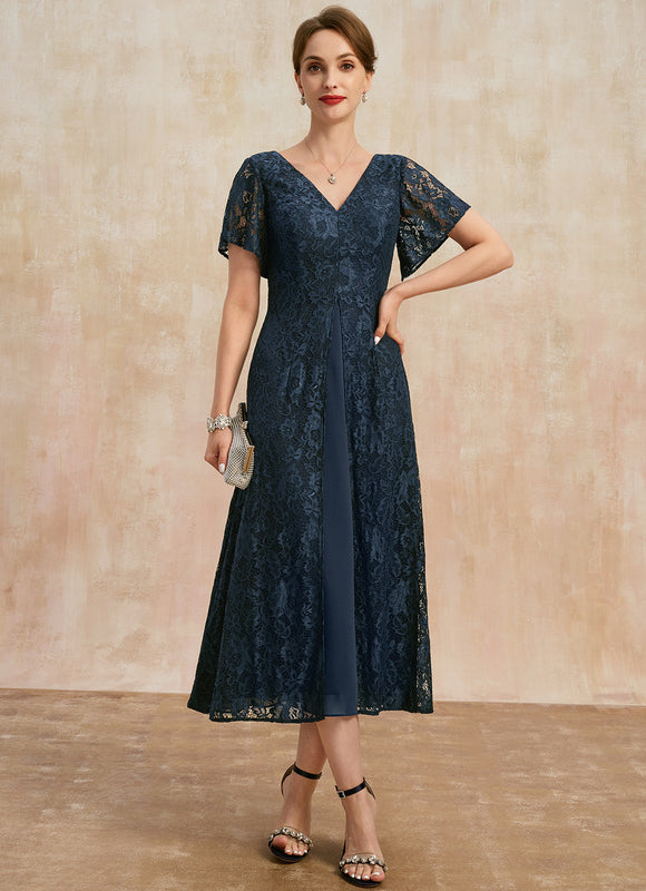 Robe Cérémonie Dentelle Marine