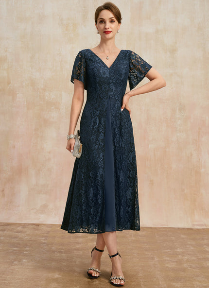 Robe Cérémonie Dentelle Marine
