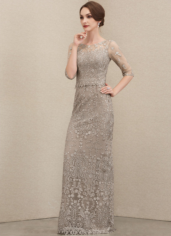 Robe Longue Ceremonie Beige - gallery 6