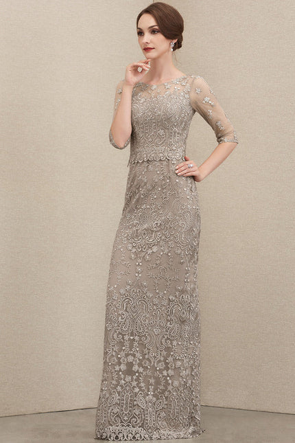 Robe Longue Ceremonie Beige - gallery 6