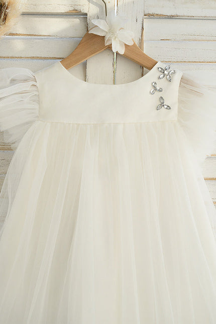Robe Cérémonie Nuageuse Écrue - gallery 2