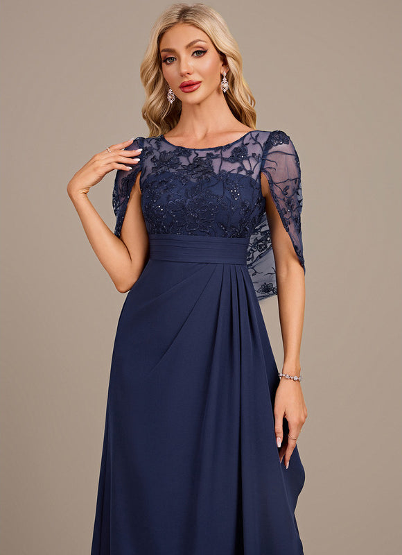 Robe Cérémonie Longue Marine Élégante - gallery 1