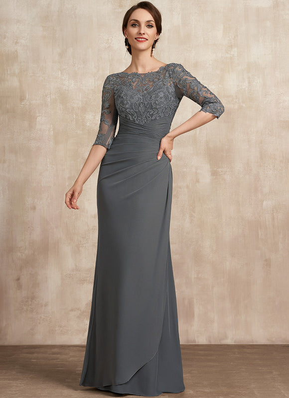 Robe Cérémonie Gris Élégant