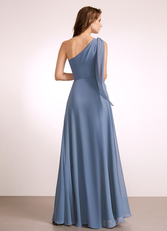 Robe Cérémonie Mousseline Rose Pâle - gallery 1