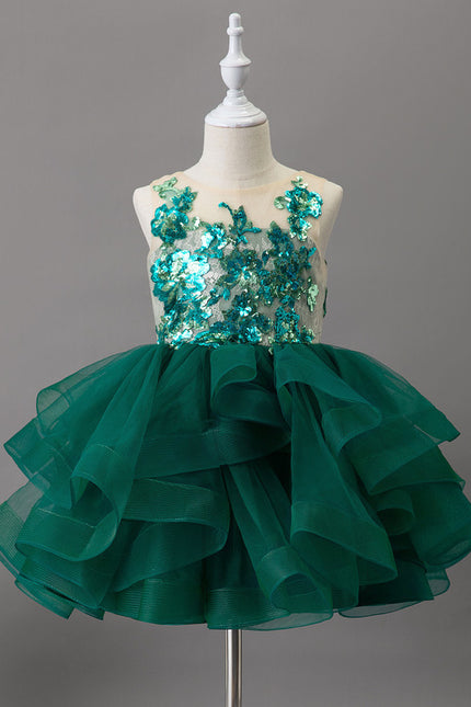 Robe Cérémonie Tulle Émeraude