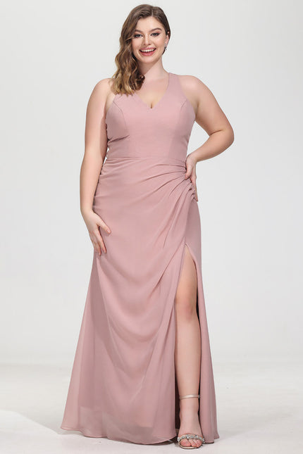 Robe Cérémonie Longue Volants Rose - gallery 7