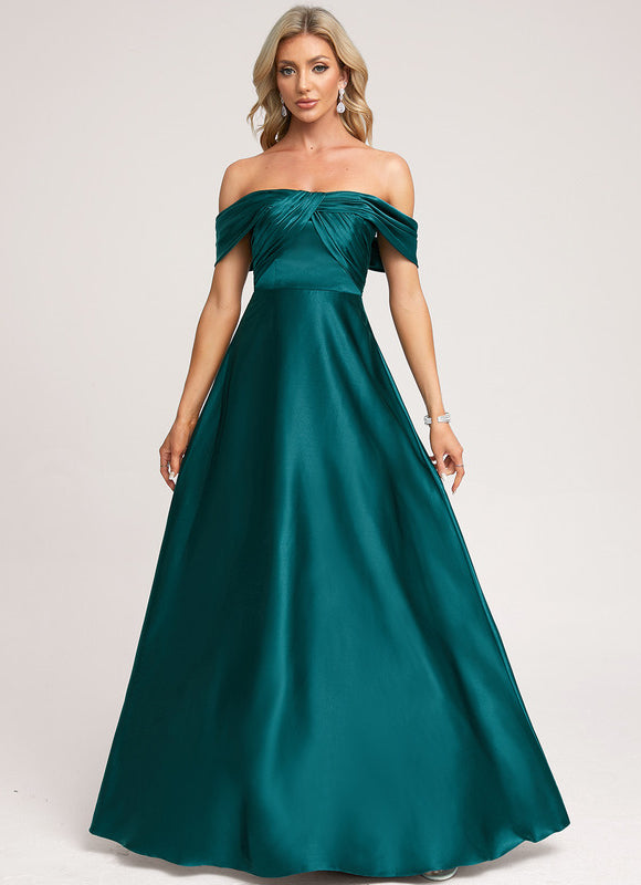 Robe Cérémonie Satin Cuivrée - gallery 3