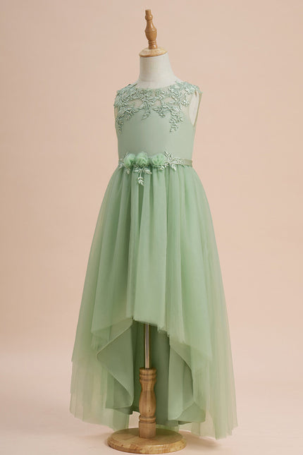 Robe Cérémonie Vert Pastel Élégant