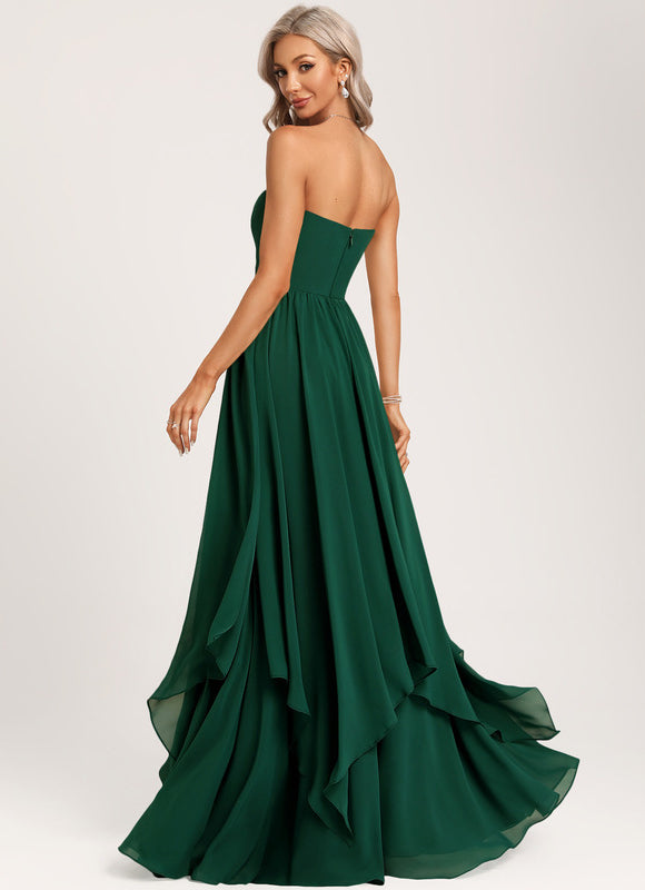 Robe Cérémonie Chic Émeraude Flottante - gallery 5