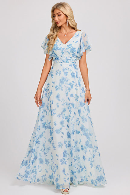 Robe Cérémonie Longue Volants Rose - gallery 3