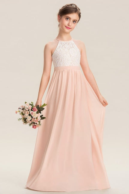 Robe Cérémonie Longue Rose Douce - gallery 5