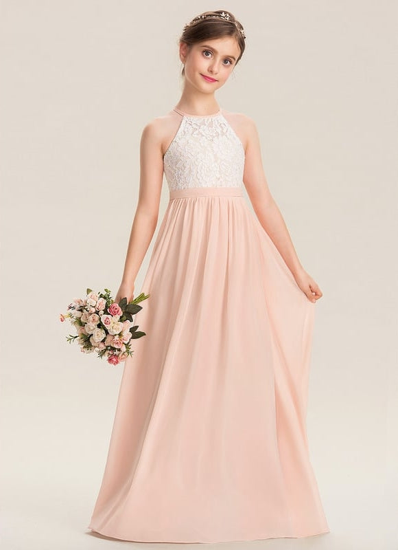 Robe Cérémonie Longue Rose Douce - gallery 5