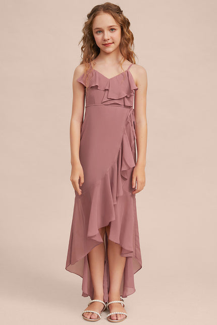 Robe Cérémonie Asymétrique Volants - gallery 5