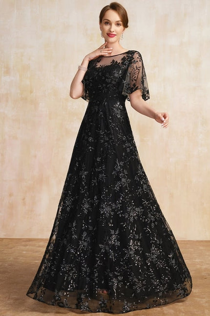 Robe Cérémonie Noire Élégante