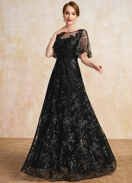 Robe Cérémonie Noire Élégante