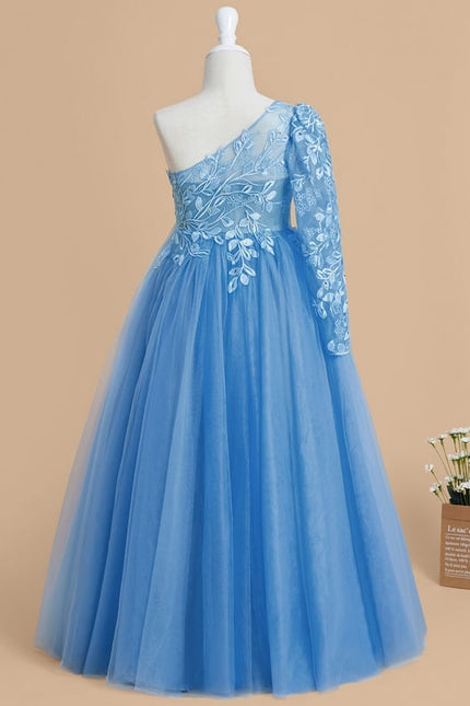 Robe Ceremonie Fille Bleu - gallery 7