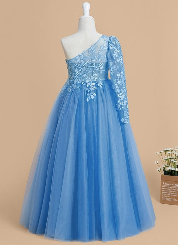 Robe Ceremonie Fille Bleu - gallery 7