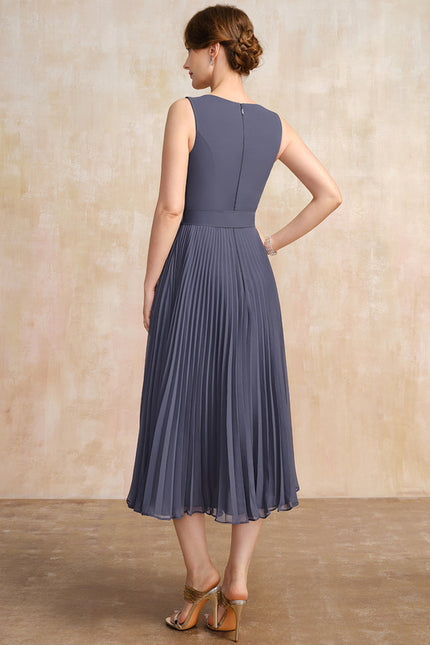 Robe Cérémonie Plissée Sombre - gallery 6