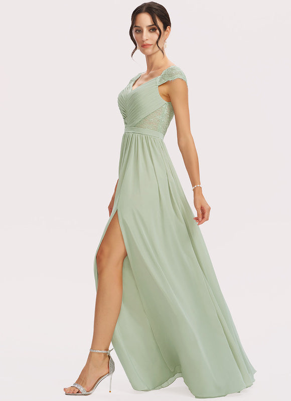 Robe Cérémonie Longue Rose Élégante - gallery 2