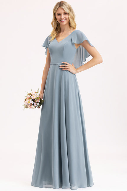 Robe Cérémonie Longue Volants Rose - gallery 3