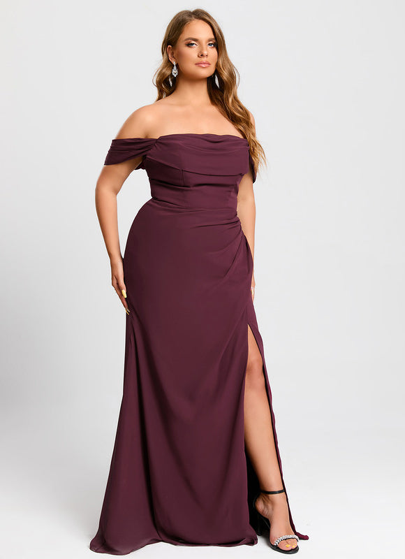 Robe Cérémonie Élégante À Décolleté - gallery 8