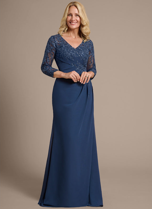 Robe Cérémonie Élégante Marine - gallery 2