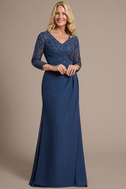 Robe Cérémonie Élégante Marine - gallery 2