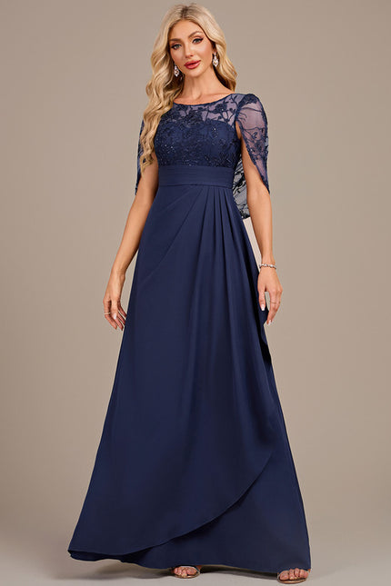 Robe Cérémonie Longue Marine Élégante