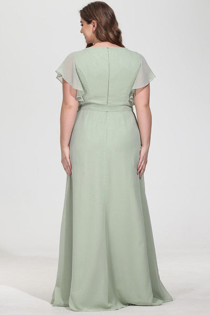 Robe Cérémonie Longue Volants Rose - gallery 8