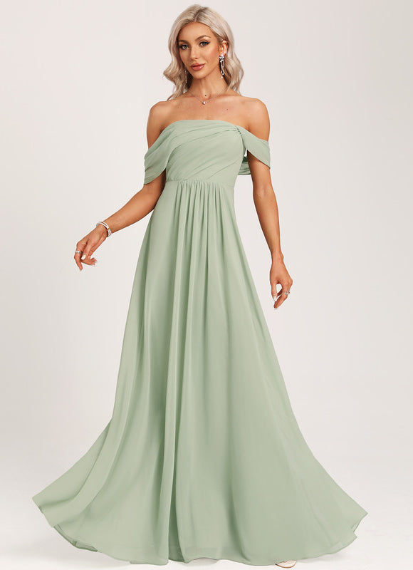 Robe Cérémonie Élégante À Décolleté