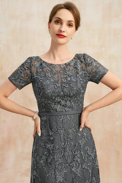 Robe Cérémonie Longue Violette Brodée - gallery 1