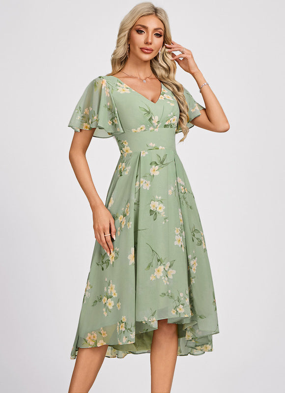 Robe Cérémonie Fluide Marine Élégante - gallery 3