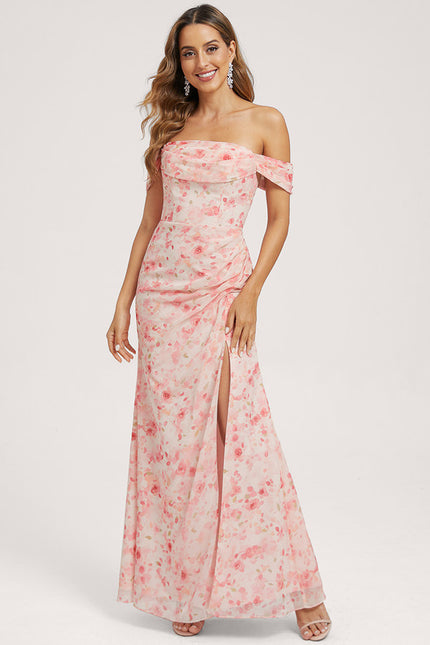 Robe Cérémonie Élégante À Décolleté - gallery 1
