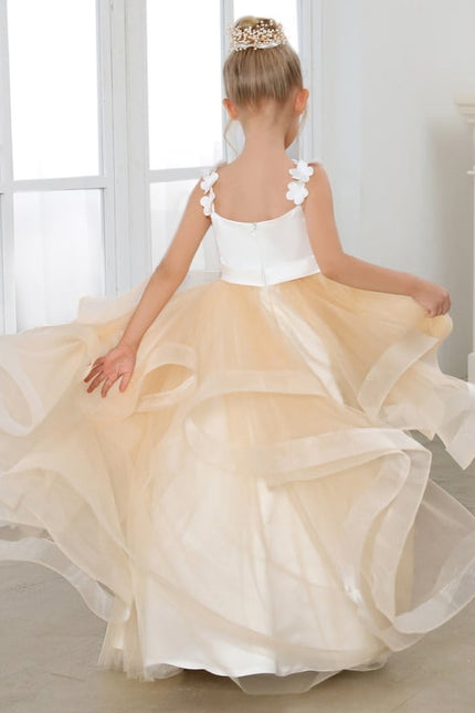 Robe Cérémonie Tulle Dorée - gallery 7